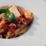 Pasta met monchou en gerookte zalm